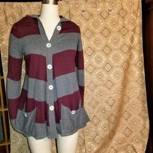 Free People Striped Cardigan